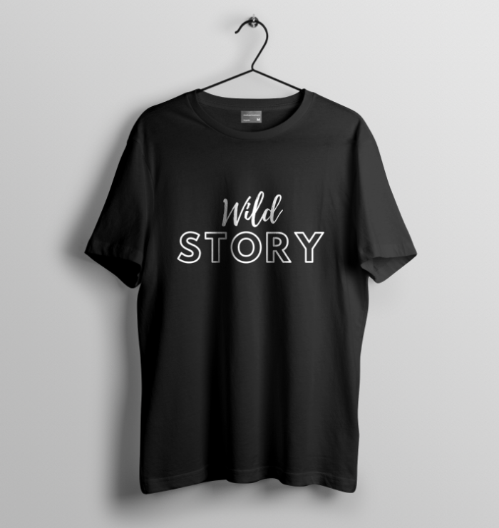 Wild Story Over Sized Black t shirt