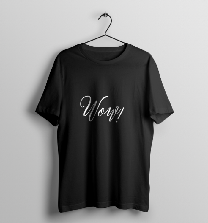 WOW Minimalistic - Oversized T Shirt Black