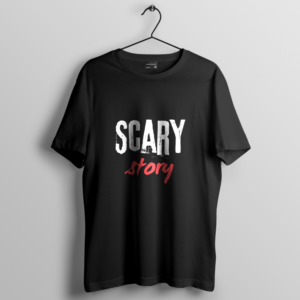 Scary Story - Graphic oversized Black T shirt